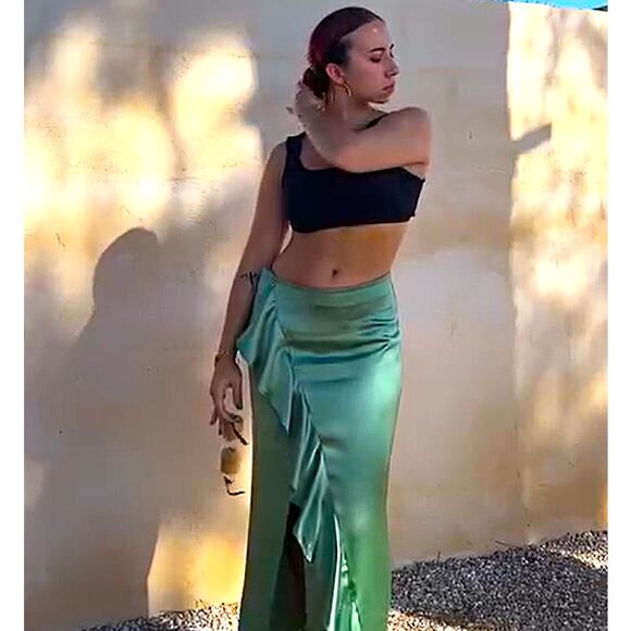 ZARA High-Waisted Midi Skirt NWT - Picture 8 of 16